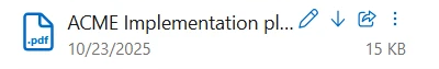 Attachment Flow File Row In The List