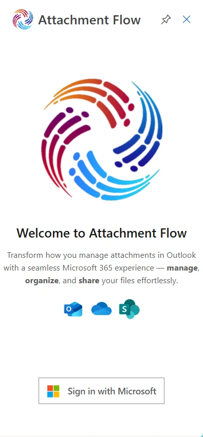 Attachment Flow login screen